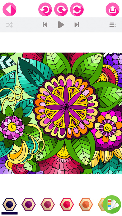 Flower Coloring Pages – Colouring Book for Adults screenshot 3