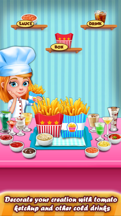 French Fries Food Fest Kids Cooking Game screenshot 2