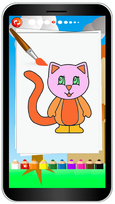 Home Cats Colouring Book Game screenshot 3