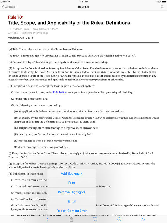 App Shopper: Texas Rules Of Evidence (LawStack's TX Law) (Reference)