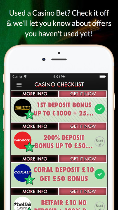 The Free Bet Casino Checklist - Free Bets Galore screenshot 4