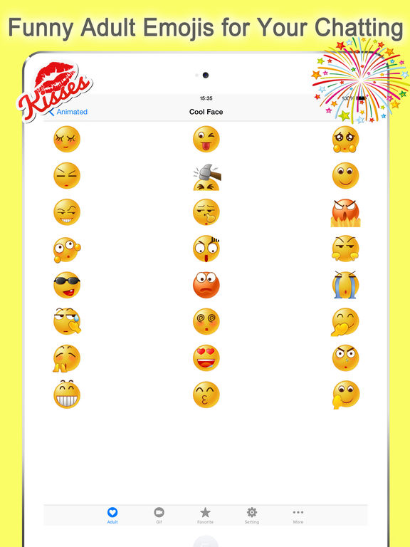 Screenshots of Emoji Keyboard Twitch for iPad