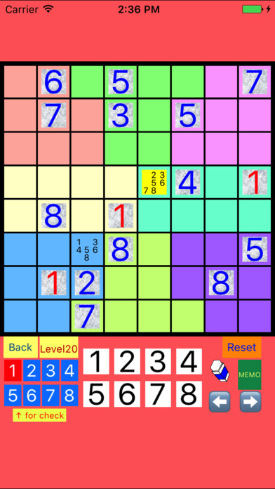 8x8!? SUDOKU Easy to Difficult screenshot 3