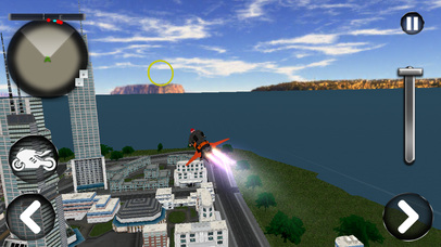 Flying Motorbike Stunt Simulation 3D screenshot 2