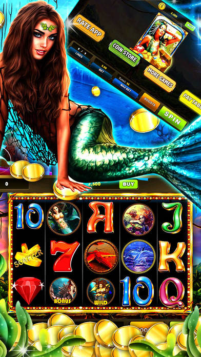 Mermaid Fortunes Chest: Secret World of Sea Slots' screenshot 2