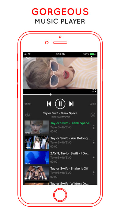 iMusic - Video Music Player & Streamer for YouTube screenshot 2