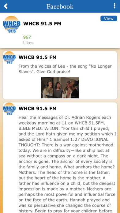 WHCB Radio screenshot 2