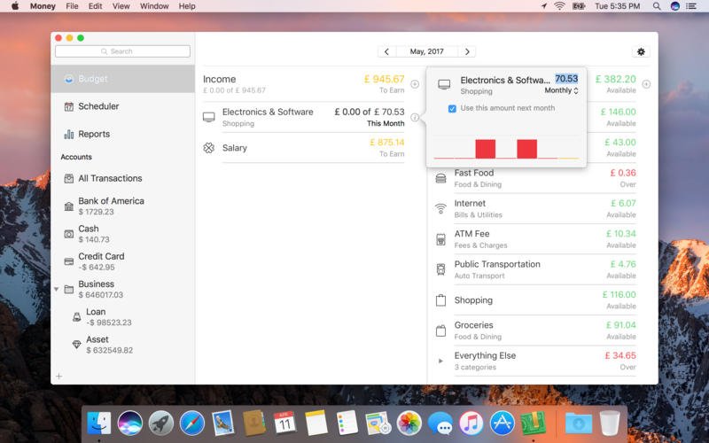 Money for Mac 5.1 破解版 - 优秀的财务管理记账工具