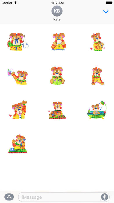 Watercolor Bear Sticker screenshot 3