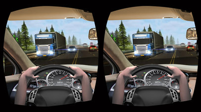 VR Highway Escap Rush pro - Speed Car Driving sim screenshot 4