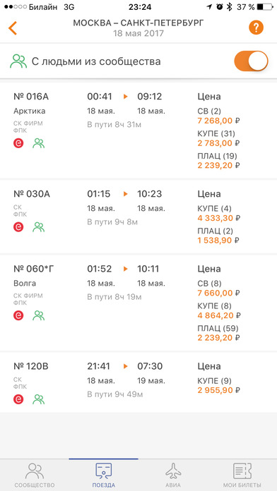 berikupe - купить билет на поезд и самолет screenshot 3