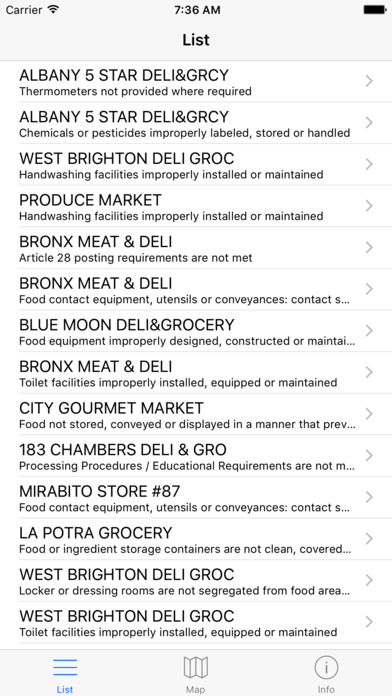 New York Food Inspections - New York Food Health screenshot 4