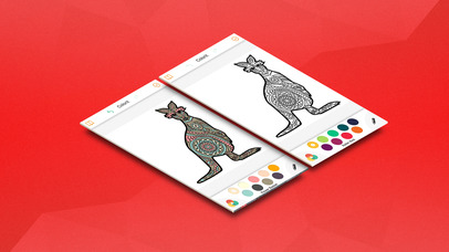 Animals & Mandalas Coloring Book screenshot 2