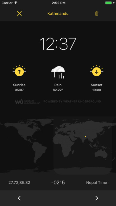 Zown - Timezone and weather screenshot 2