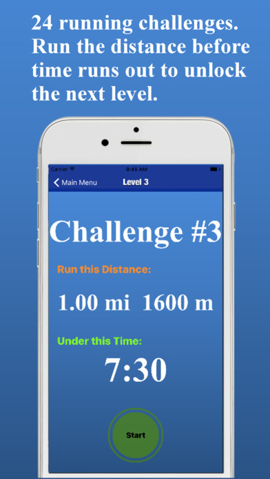 Run Challenge: start training screenshot 2