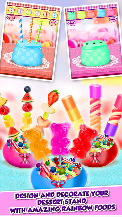 Sweet Gummy Candy Maker Chef! Rainbow Food Fair screenshot 3