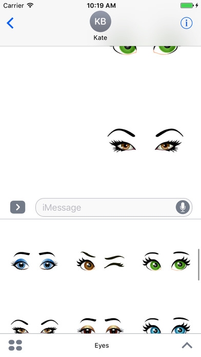 Eyes Stickers for iMessage screenshot 3