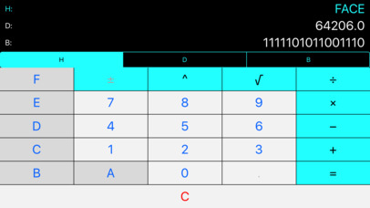 Mini: Hex Dec Bin Calculator screenshot 4