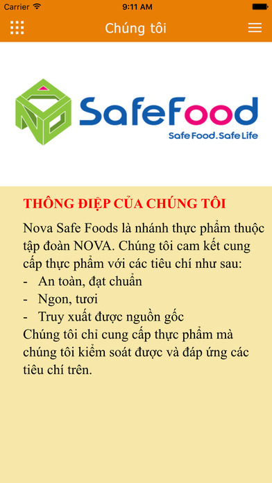 Nova Safe Foods screenshot 2