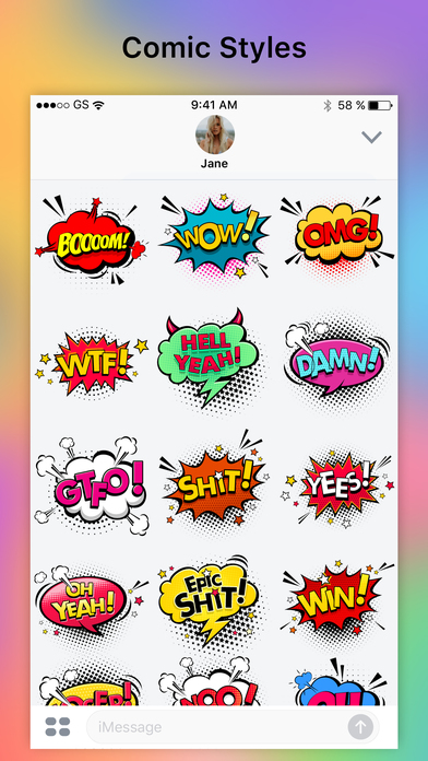 BOOM - Funny Comic Stickers screenshot 3