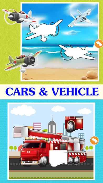 Kids vehicle games : Toddlers boys learning puzzle screenshot 2