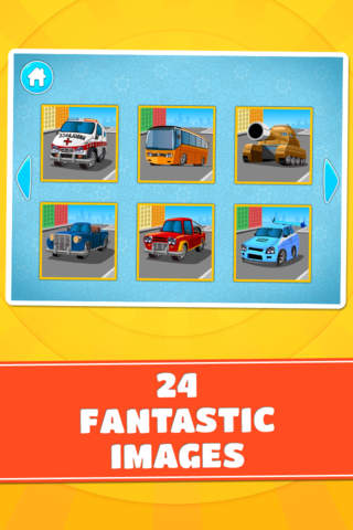 Cars and Vehicles Puzzle : Logic Game for Kids screenshot 2