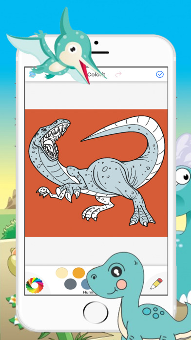 Dinosaurs Drawing Coloring Pages for kids screenshot 4