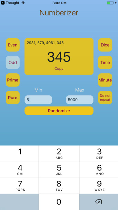Numberizer - The ultimate random number generator screenshot 4