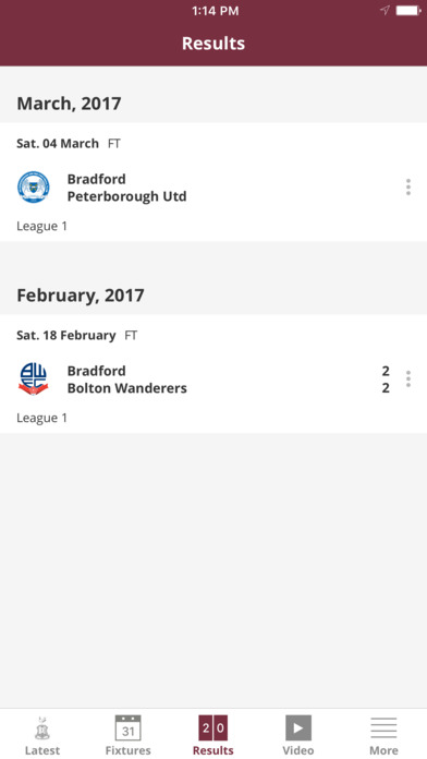Bradford City Official App screenshot 3