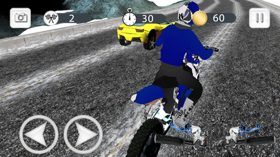 Snow Stunt Bike Rally Racer screenshot 2