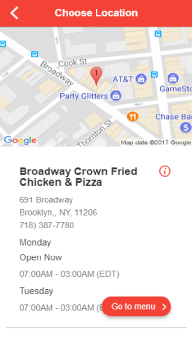 Broadway Crown Fried Chicken & Pizza screenshot 2