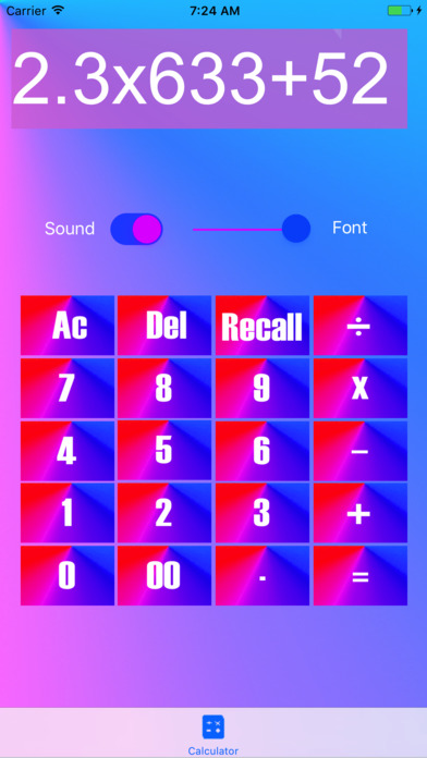 Calculator (Recall Musical) screenshot 3