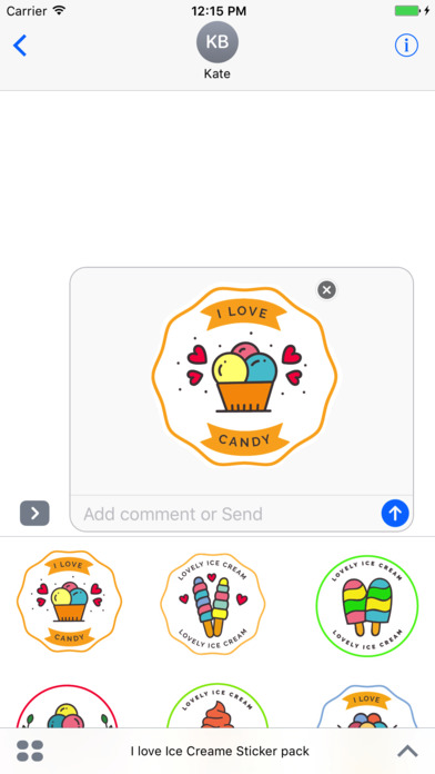 Ice Cream emoji & stickers screenshot 3