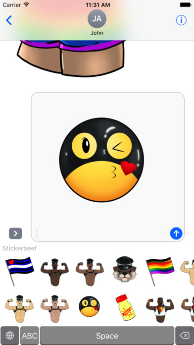 Stickerbeef : LGBTQ, BDSM emoji and stickers screenshot 2