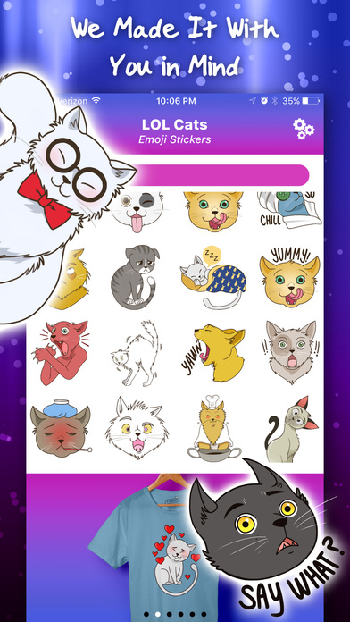 LOL Cats Emoji Stickers screenshot 3