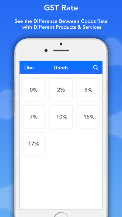 Tax rate of goods and service screenshot 2