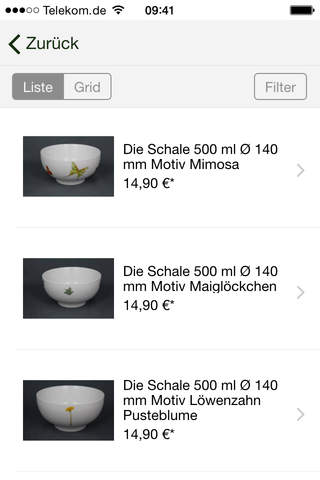 Bremer Becher Porzellan Online Shop screenshot 3