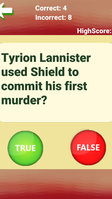 Quiz for Game of Thrones -Trivia Questions for GOT screenshot 2