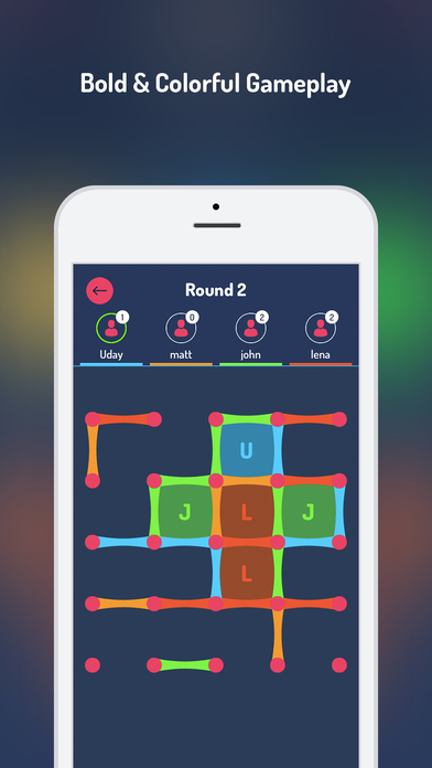 Dots & Boxes -Retro board game screenshot 2