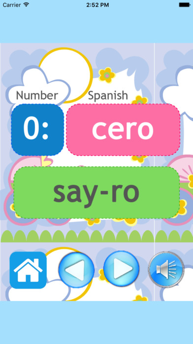 Learn Reading And Spell Numbers Spanish screenshot 2