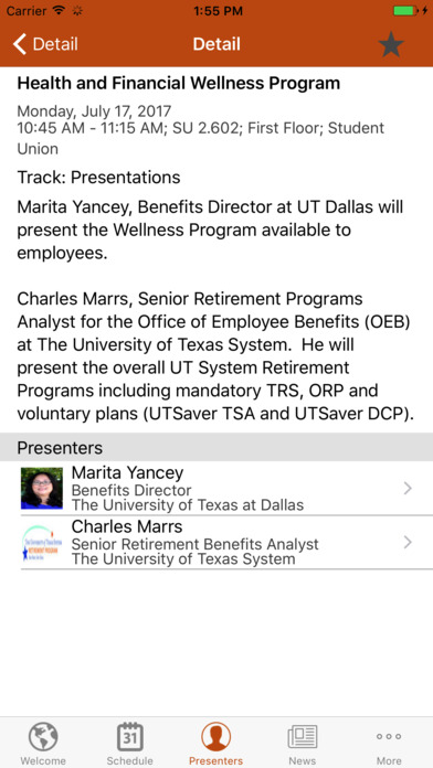 UTD Benefits Fair screenshot 3