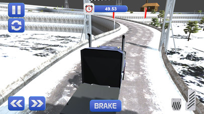 Up Hill Snow Truck Driving Simulator screenshot 3