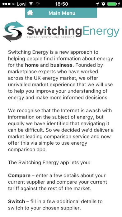 Switching Energy App screenshot 4
