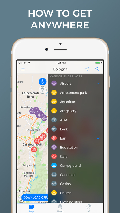 Bologna maps screenshot 3