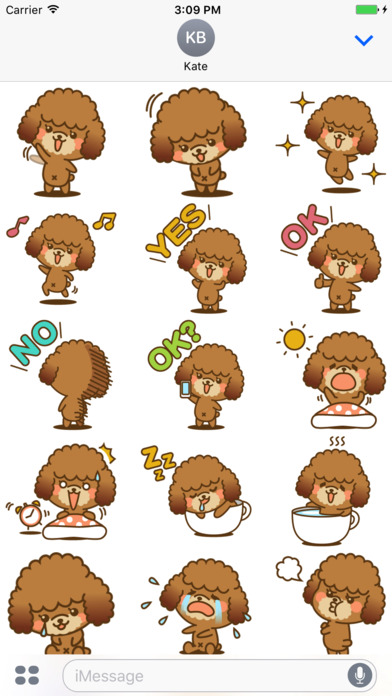 Toy Poodle The Dog Stickers screenshot 2