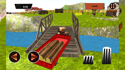 Log Transporter Tractor - 3D Crane Driver screenshot 2