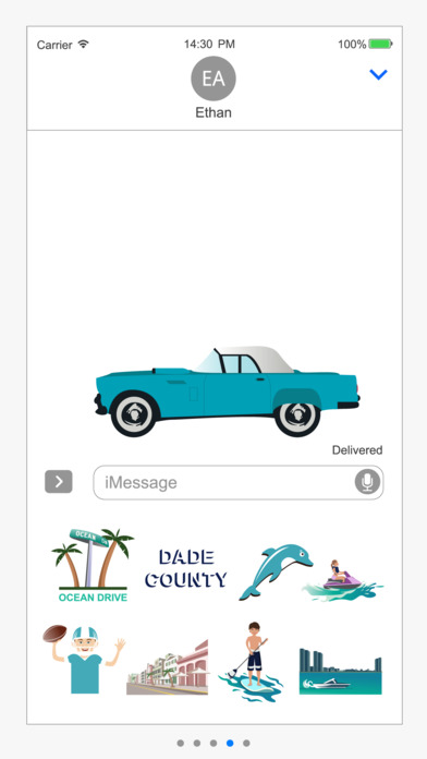 Miami Sticker Pack: Dolphins, Heat, Yacht Week screenshot 4