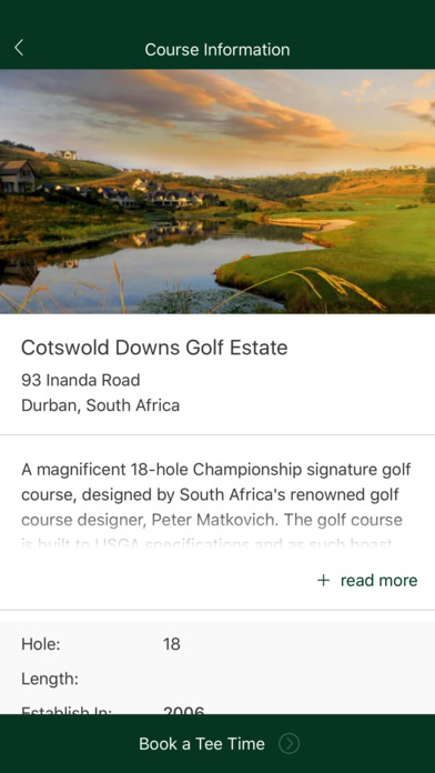 Cotswold Downs Golf Bookings screenshot 2