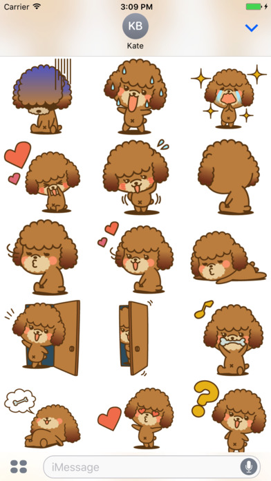 Toy Poodle The Dog Stickers screenshot 3
