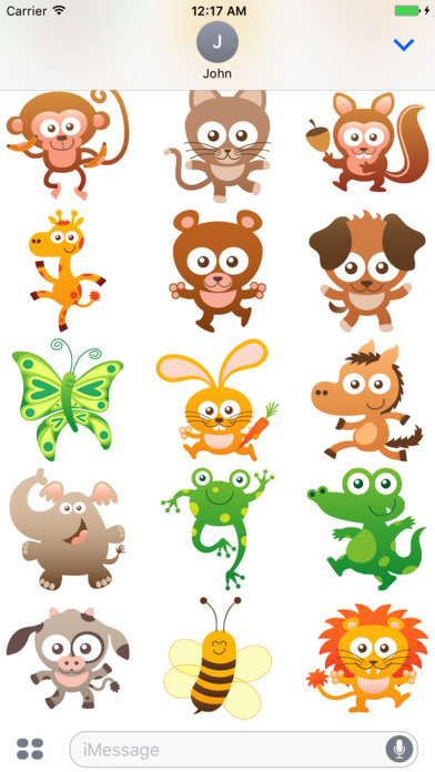 Cute Baby Animals Sticker Pack screenshot 2